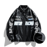 Veste cuir racing