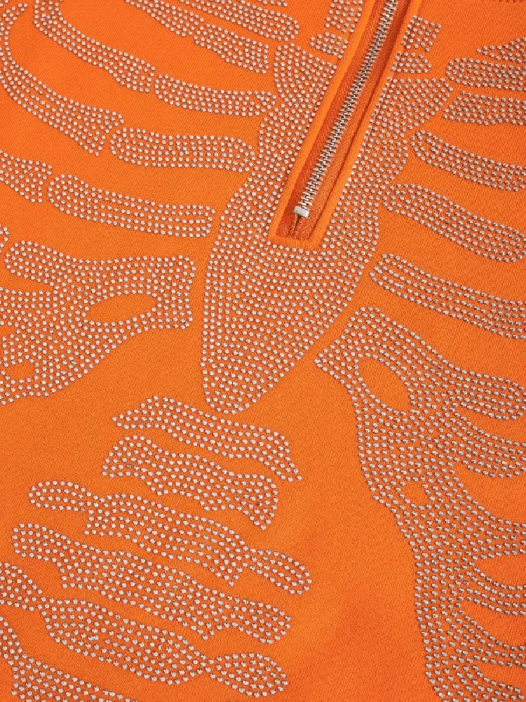 Full zip orange